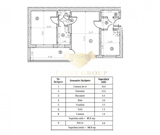 Apartament 2 camere Parc Bazilescu | 2 minute metrou | bloc reabilitat - 9