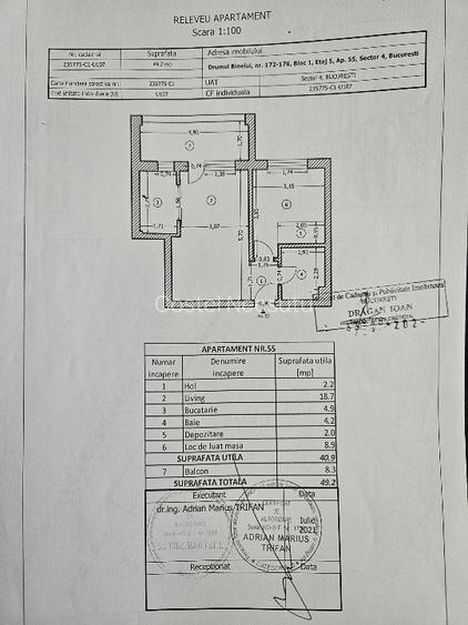Apartament de vanzare 2 camere - tip studio - 11