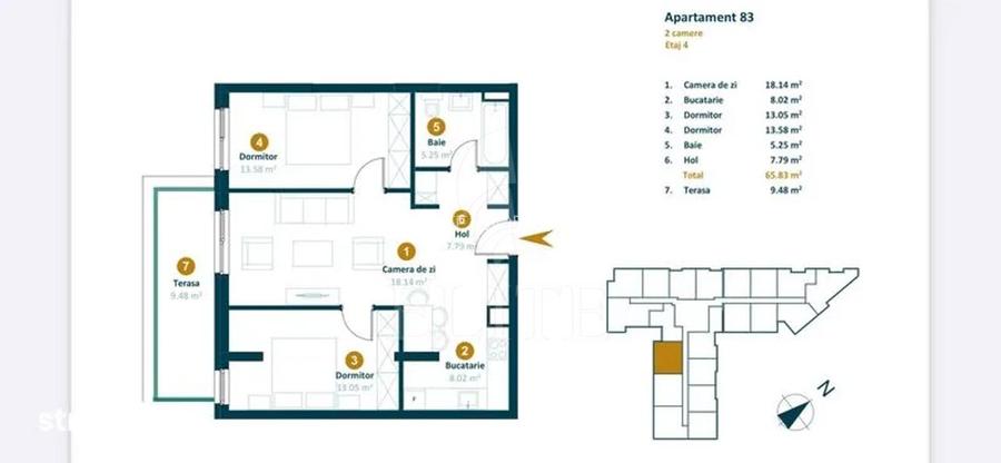 Apartament 3 camere în zona  MARASTI - 2
