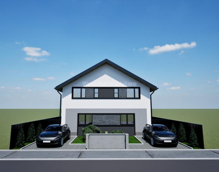 Duplex, 94mp utili, 360mp teren, 4 camere, curent trifazic-Giarmata-vii - 18