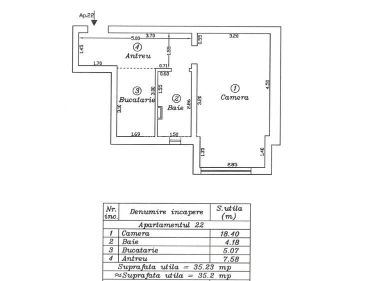 Proprietar Vand apartament cu o camera mobilat si utilat zona Buziasului AEM Str - 14