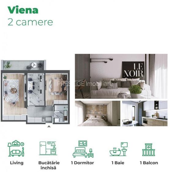 Apartament cu 2 camere tip Viena de vanzare in Prima Arena Residence - 24