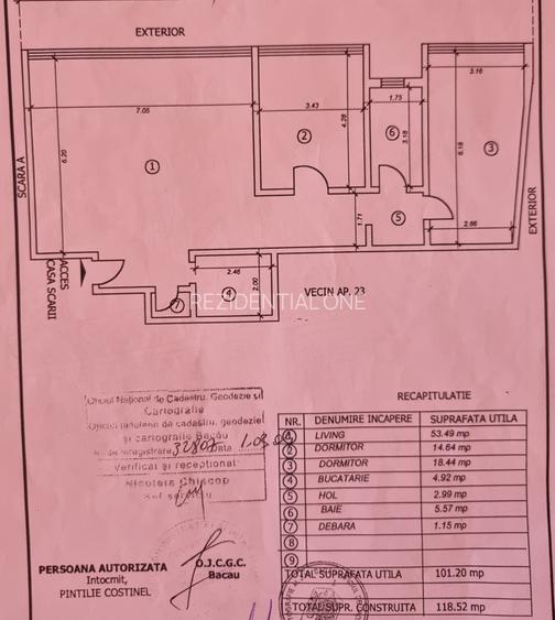 Apartament-spectacol/ 101 mp utili/ living de 54 mp! Unic în Bacău! - 12