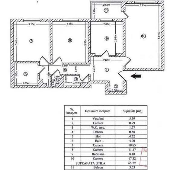 Apartament 3 Camere,B-dul Chisinau,bl.1982,DECOMANDAT,Amenajat,2 bai,boiler - 8