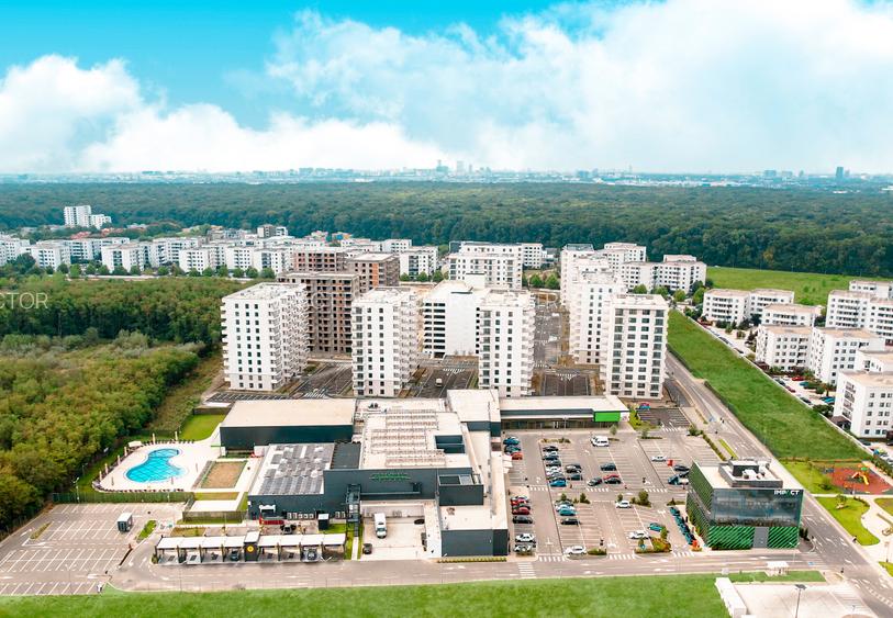 Studio dublu, 56mp utili cu balcon, Padure Baneasa - 11