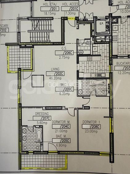 Apartament renovat cu 3 camere | Ambasada Americii | prima inchiriere - 1