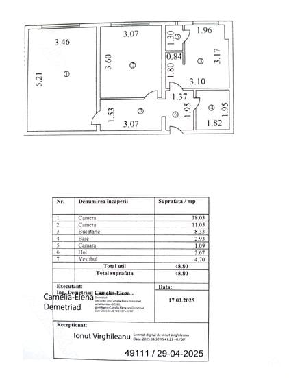 Apartament 2 cam proaspat finisat, la 5 min metrou 1 Decembrie - 7