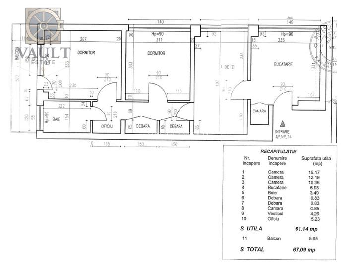 Apartament 3 camere - Centrala Proprie - 4 minute Metrou Iancului  - 7
