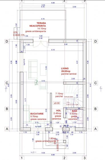 Casa individuala cu 4 camere -95 mp utili- Mosnita  - 3