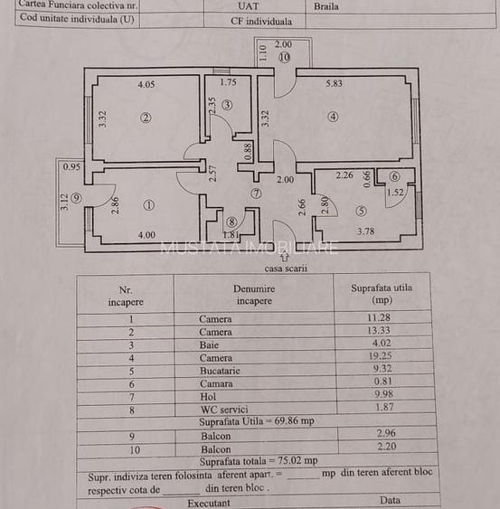 Apartament 3 camere, suprafata 75mp, Calarasilor Viziru 3 - 2