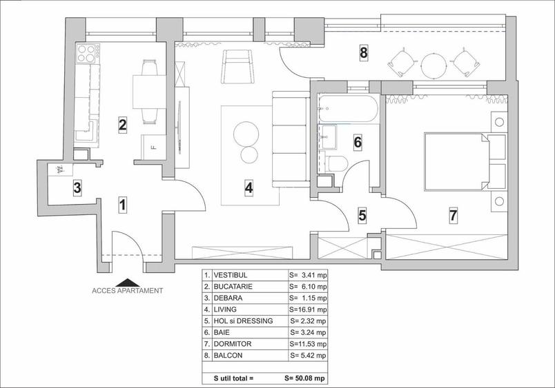 Apartament 2 Camere Renovat Lux Militari Veteranilor - 8