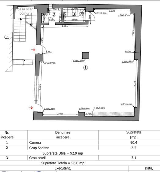 Spațiu birouri - Piața Unirii - 93 mp - Open Space - 6