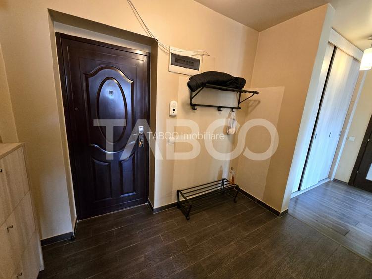 Apartament 2 camere etaj 3 mobilat utilat parcare lift Terezian Sibiu - 12