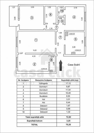 Apartament 4 camere, generos ultracentral | Spicu | Vedere bilaterală - 10