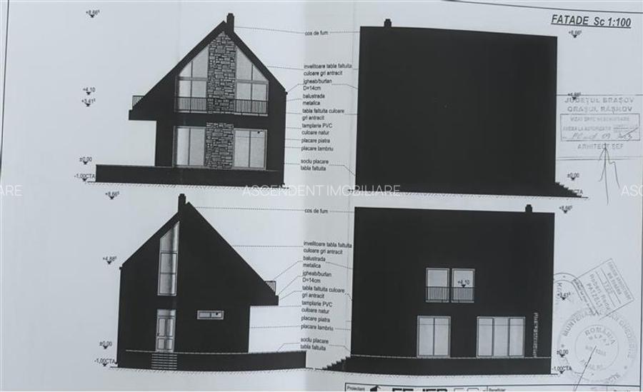 FILM!Casa ergonomica,independenta energetic,123 mp utili,777 mp teren, Rasnov, P - 15