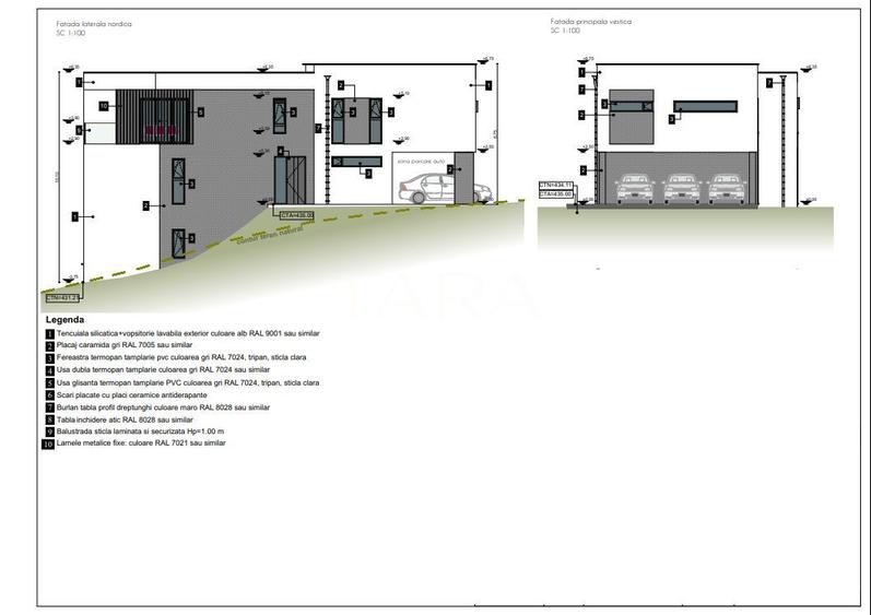 Arhitectura contemporana. Parte de duplex. Cartierul nou Câmpului. - 3