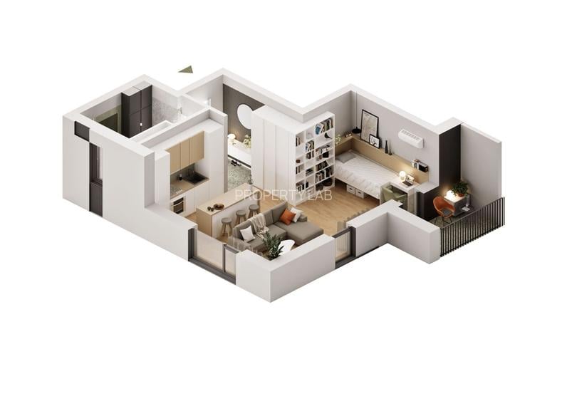 Apartament cu 1,5 camere în zona Parneava - 3