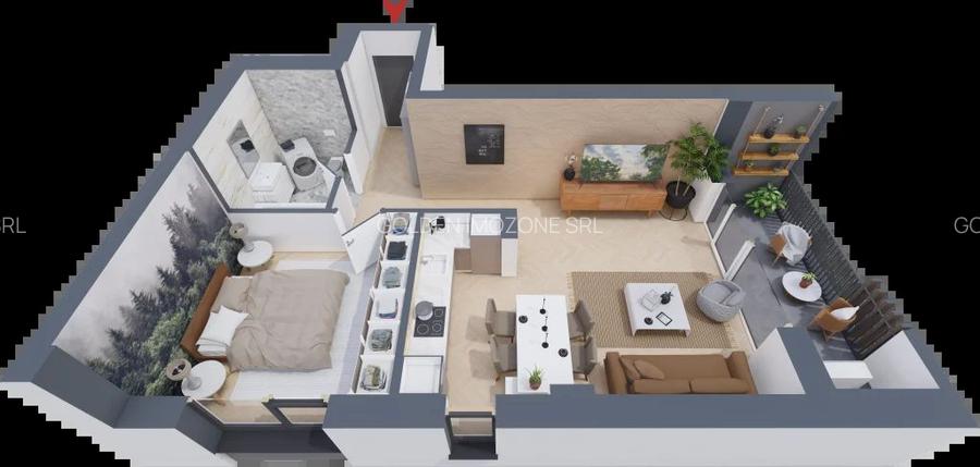 Apartament 2 camere lux, Nord One Torontal - 5