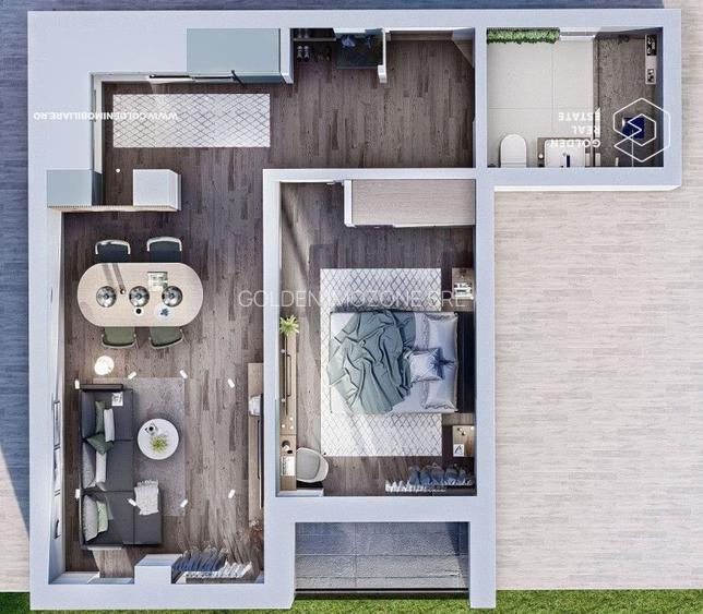 Apartament nou, 2 camere, Calea Torontalului-Comision  0% - 15