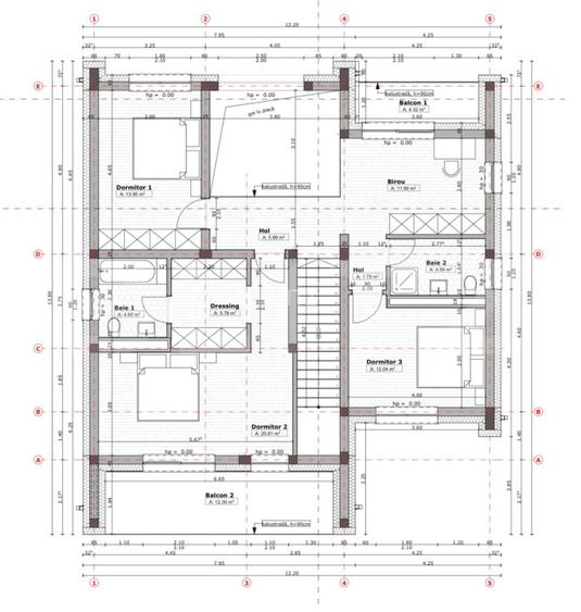 Casa premium semifinisata cu geam panoramic, garaj si teren 786mp - 3