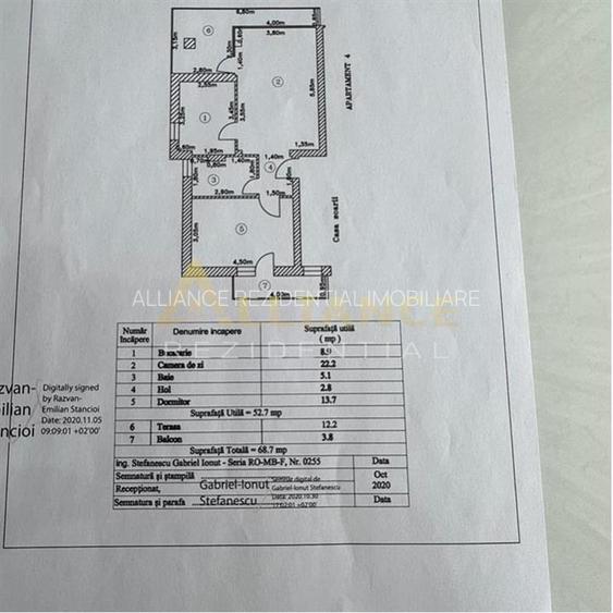 2 camere spatios 69 mp cu terasa + parcare cadastrata | Etaj 1 | Pret excelent - 11