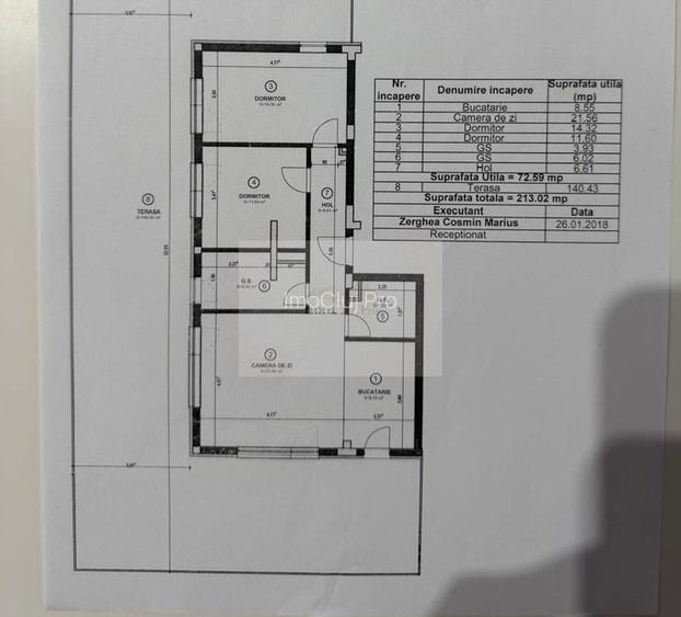 Penthouse de vanzare 3 camere- terasa 140 mp - 14