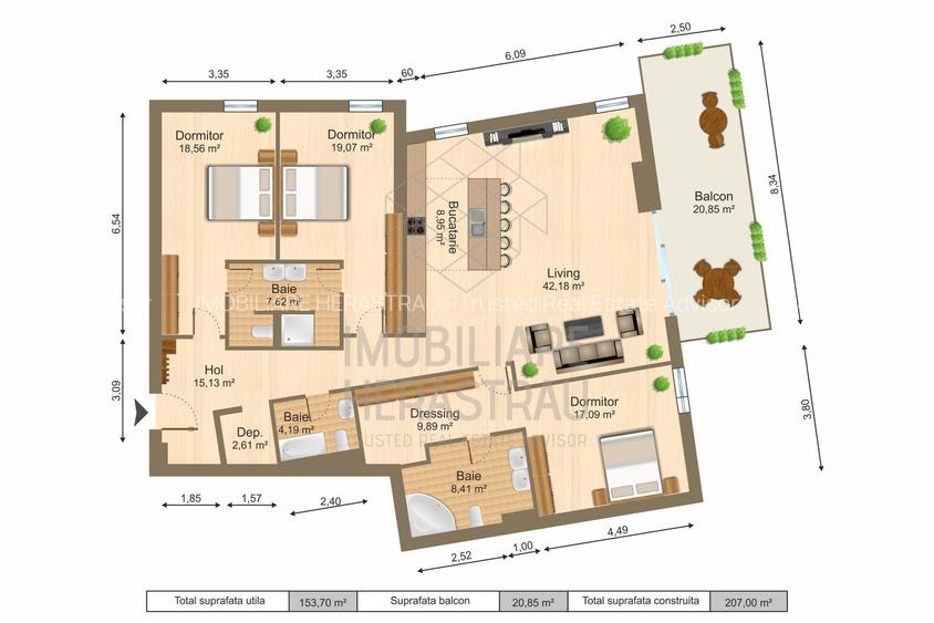 Luxury Homes | Apartament elegant 4 camere | 2 locuri de parcare - 1