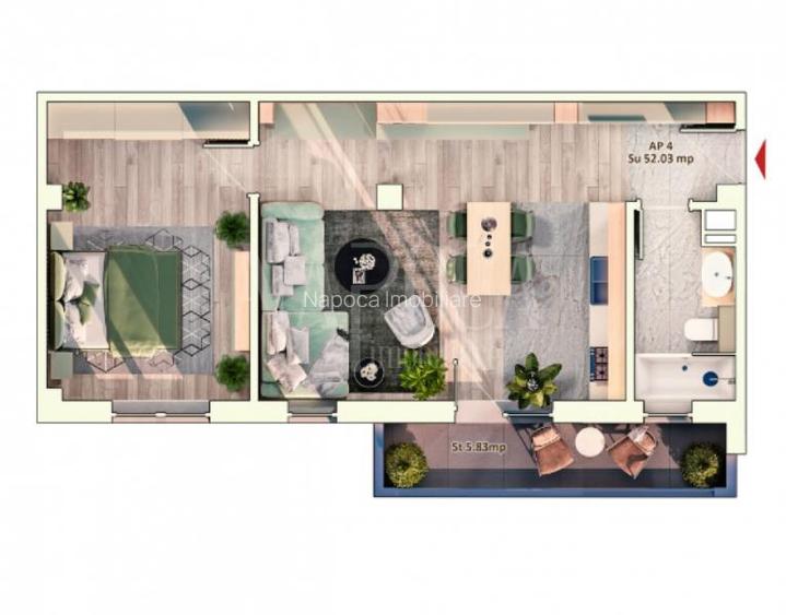 Apartament 2 camere de vanzare in Marasti, Cluj Napoca - 3