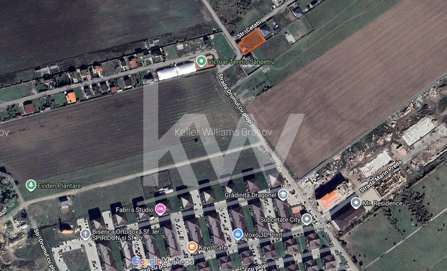 Teren intravilan construibil, utilități complete Str. Cetății - Comision 0 - 12