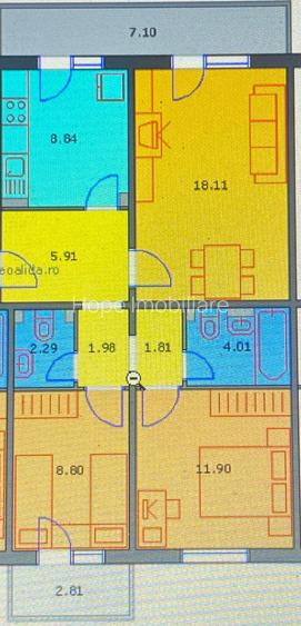 Berceni-Piata Sudului-Apartament de 3 camere decomandat - 14