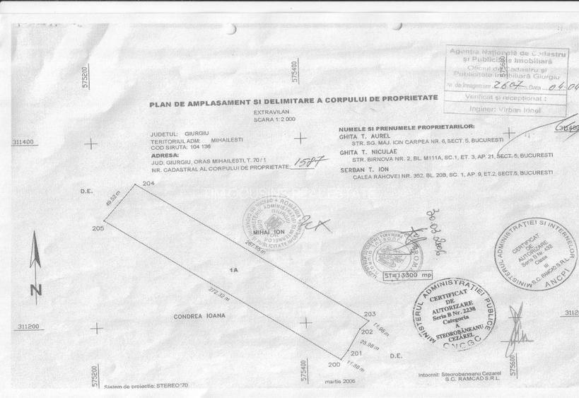 Vanzare teren 13300mp in extravilanul orasului Mihailesti, zona viitorului port - 2