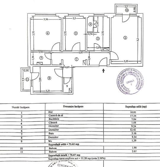PROPRIETAR Apartament complet renovat bloc A6 4 camere - 8