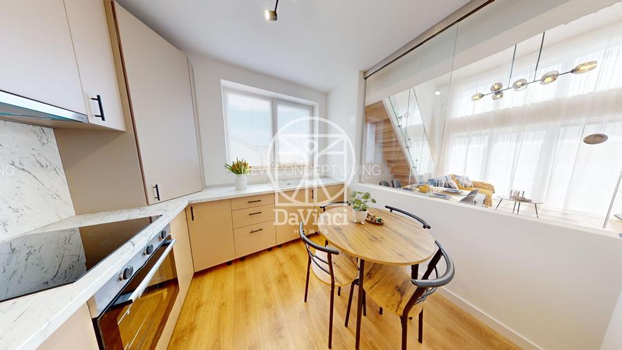 Penthouse 3 camere, intabulat, finisat la cheie, contoare montate - 4