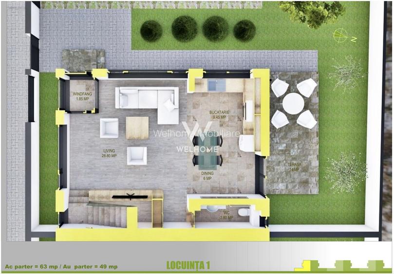 Casa MODERNA cu etaj RETRAS, zona Triajului, Selimbar - 14