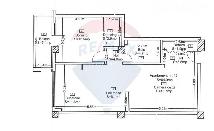De vânzare apartament nou cu 2 camere 64,9mp, str Rapsodiei langa BBSO - 6