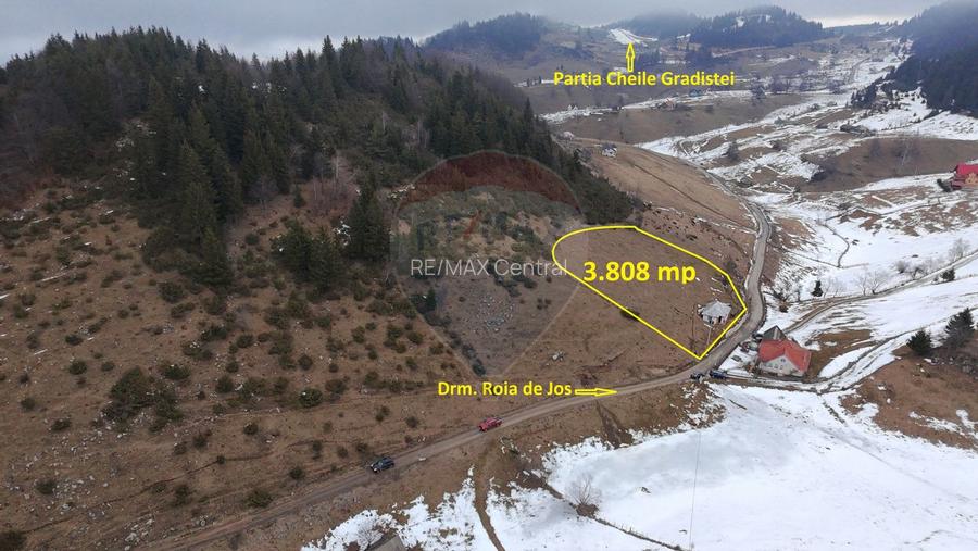 Casă + Teren Intravilan Fundata | Vedere Panoramică | Apă, curent - 3