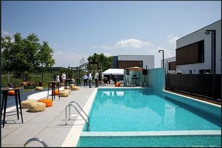 Vila 4 camere curte Corbeanca, Complex rezidential inchis cu piscina proprie - 16