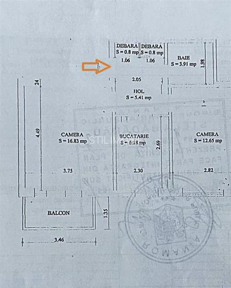 Decomandat, 2 cam, etaj 4/4, zona Hala Centrală - 9