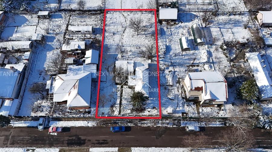 Teren 1.183 mp cu casă bătrânească, deschidere 22,37 ml - 3