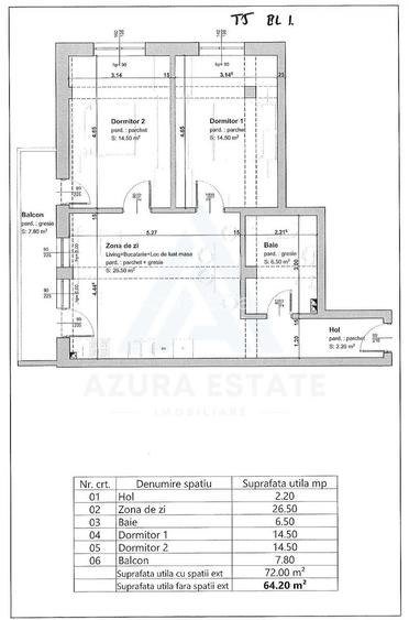 Apartament constructie premium 3 camere 64.2 mp utili etaj 1 Selimbar - 9