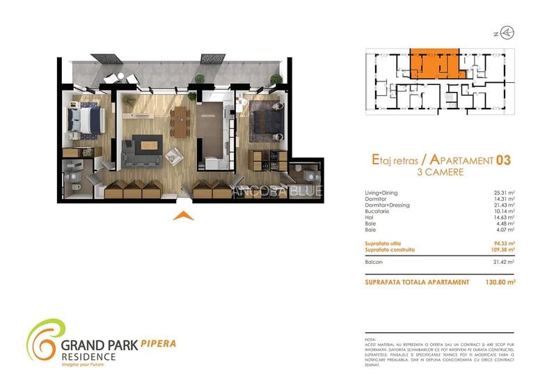 Apartament lux, str.Iancu Nicolae ,3 camere, foarte spatios, 130 mp, 1 600 euro. - 1