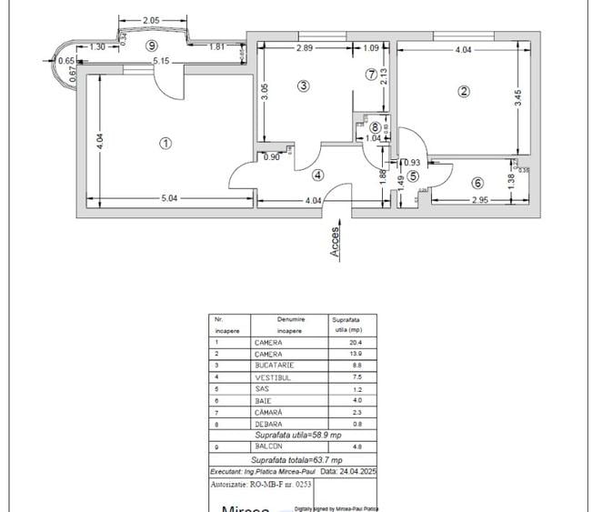 Apartament 2 camere Parcul Sebastian - 11