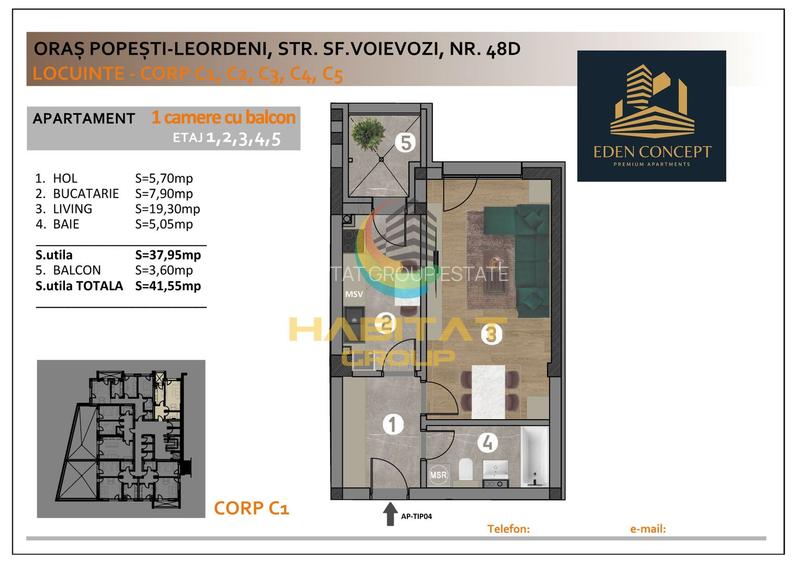 Garsoniera 40mp - Rezidential NOU - premium - 7