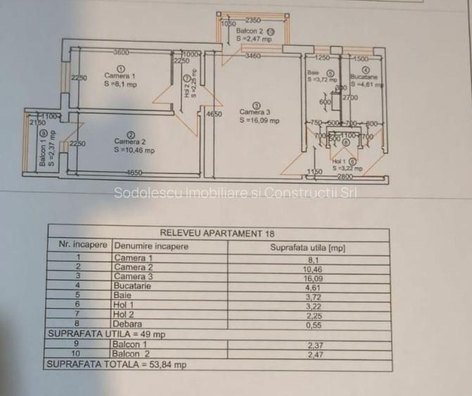 Apartament cu 3 camere zona Sagului - 11