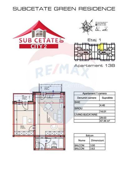 Apartament Tip Studio -  Subcetate City 2 - 11