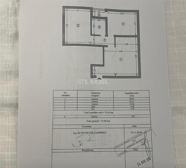 Apartament 3 camere, 76mp, la 2 min de Palas, Parcare inclusă - 11
