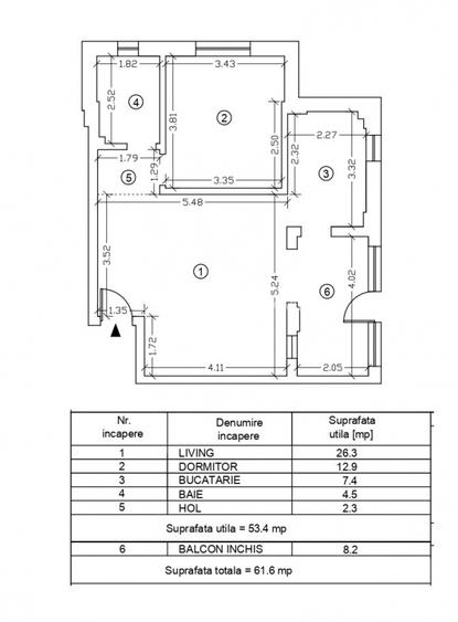 Tomis III , spatii IDEAL BIROURI, 61 mp. + curte, imobil 2023 - 13