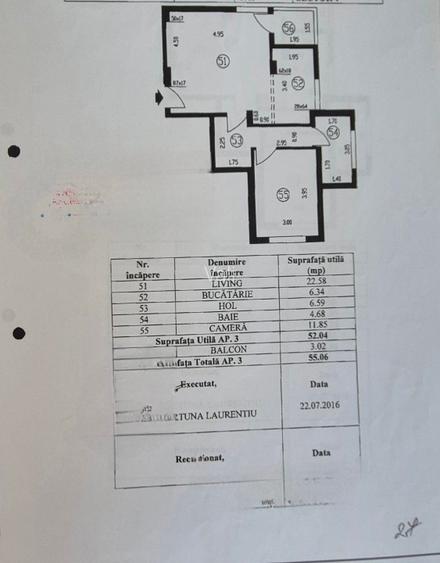 Apartament 2 camere | 55 mp | Etaj 1/3 | Parcare proprie intabulată | Aurel Pers - 2