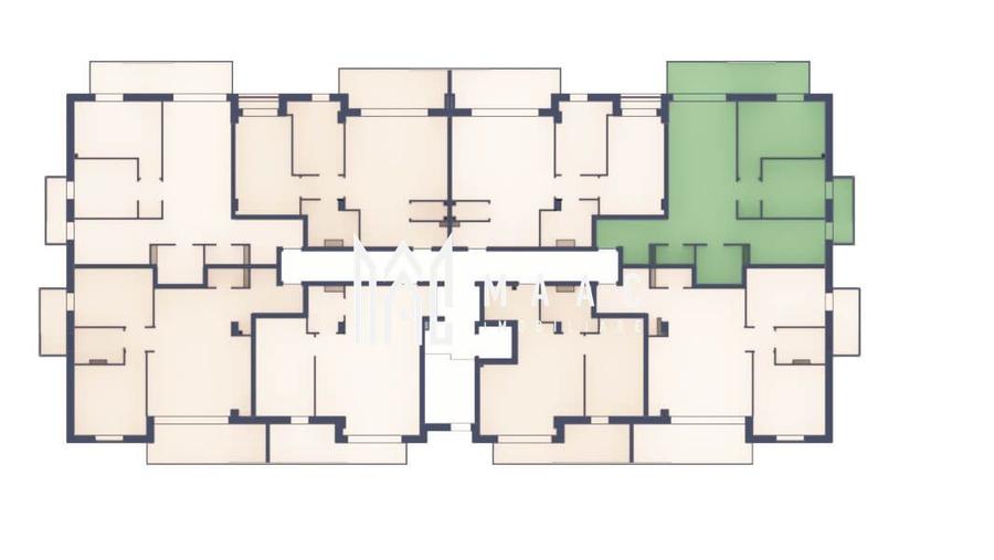 Apartament 3 camere | Balcoane 15.1 mp | Etaj 1 | Turnisor