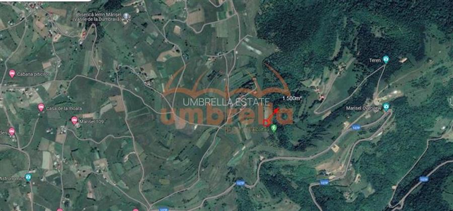Teren de vanzare Marisel 1.500m²/19€ m² - 2